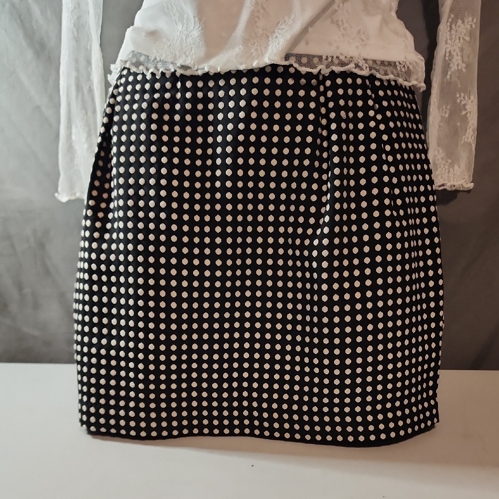 The Limited Trendy Black and White Pleated Pencil Skirt In Size 6